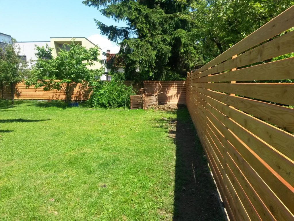 Vrtna ograja iz macesnovega lesa M4